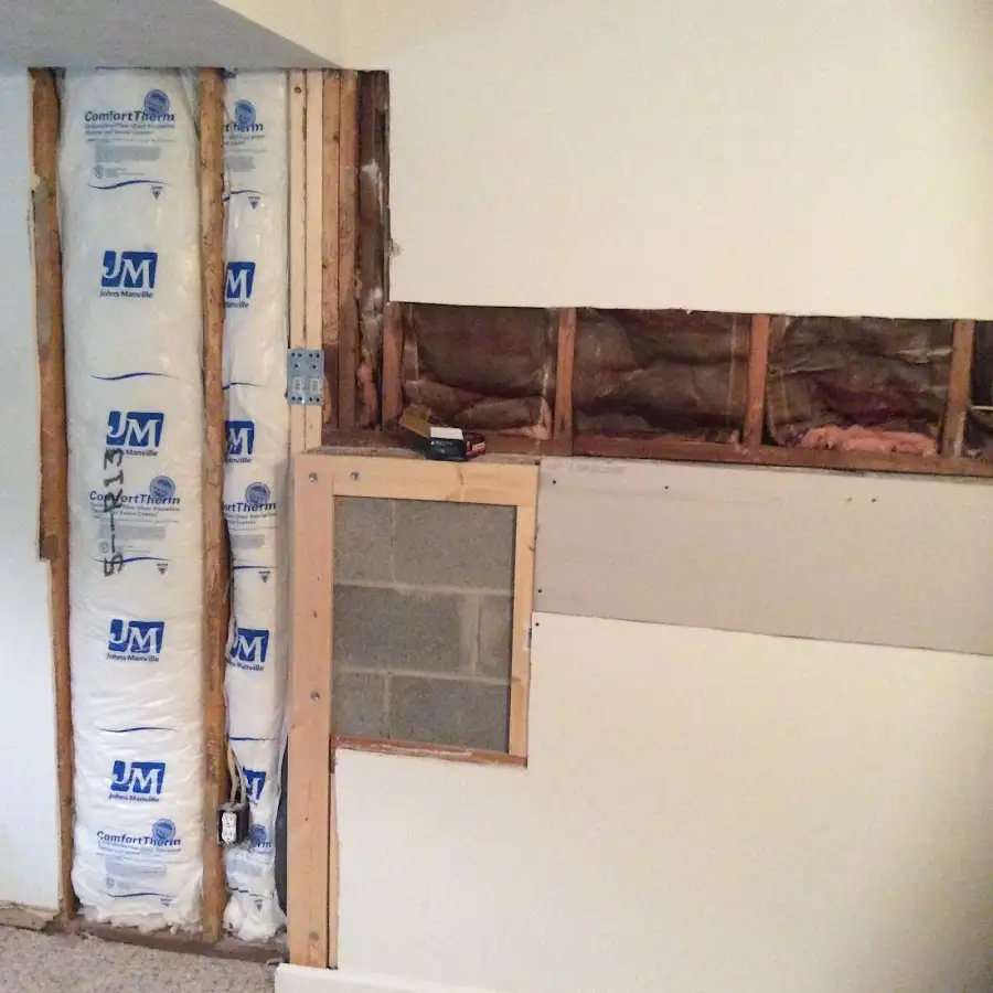 Wall insulation replacement during Structural Drying in Rancho San Diego